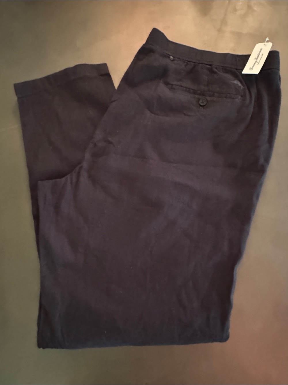 Tommy Bahama Black Linen Pant